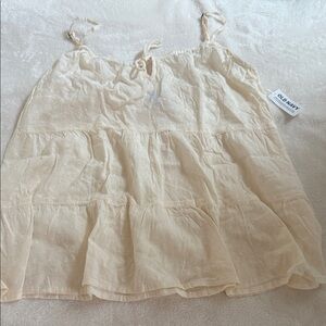 Boho Old Navy Womens Cream Camisole